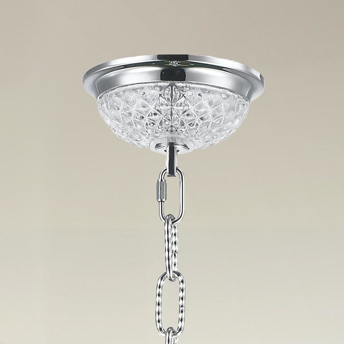 Empire Polished Chrome Clear Crystal 12 Light Chandelier - Chandeliers