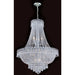Empire Polished Chrome Clear Crystal 12 Light Chandelier - Chandeliers