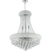 Empire Polished Chrome Clear Crystal 12 Light Chandelier - Chandeliers