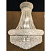 Empire Polished Chrome Clear Crystal 12 Light Chandelier - Chandeliers