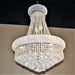 Empire Polished Chrome Clear Crystal 12 Light Chandelier - Chandeliers