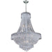Empire Polished Chrome Clear Crystal 12 Light Chandelier - Chandeliers