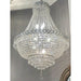 Empire Polished Chrome Clear Crystal 12 Light Chandelier - Chandeliers