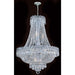 Empire Polished Chrome Clear Crystal 12 Light Chandelier - Chandeliers