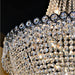 Empire Polished Chrome Clear Crystal 12 Light Chandelier - Chandeliers