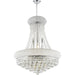 Empire Polished Chrome Clear Crystal 12 Light Chandelier - Chandeliers