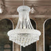 Empire Polished Chrome Clear Crystal 12 Light Chandelier - Chandeliers