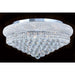 Empire Polished Chrome Clear Crystal 12 Light Flushmount - Flushmounts