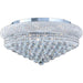 Empire Polished Chrome Clear Crystal 12 Light Flushmount - Flushmounts