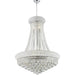 Empire Polished Chrome Clear Crystal 14 Light Chandelier - Chandeliers