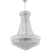 Empire Polished Chrome Clear Crystal 14 Light Chandelier - Chandeliers
