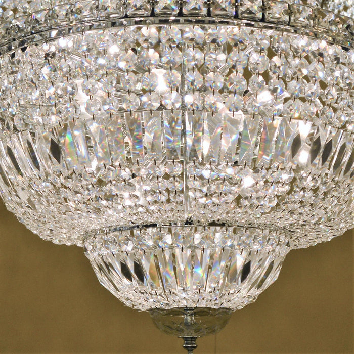 Empire Polished Chrome Clear Crystal 15 Light Chandelier - Chandeliers