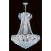 Empire Polished Chrome Clear Crystal 15 Light Chandelier - Chandeliers
