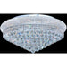 Empire Polished Chrome Clear Crystal 15 Light Flushmount - Flushmounts