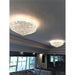 Empire Polished Chrome Clear Crystal 15 Light Flushmount - Flushmounts