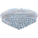 Empire Polished Chrome Clear Crystal 15 Light Flushmount - Flushmounts