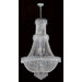 Empire Polished Chrome Clear Crystal 17 Light Chandelier - Chandeliers