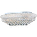 Empire Polished Chrome Clear Crystal 18 Light Flushmount - Flushmounts
