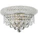 Empire Polished Chrome Clear Crystal 2 Light Wall Sconce - Wall Sconces