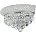 Empire Polished Chrome Clear Crystal 2 Light Wall Sconce - Wall Sconces