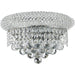 Empire Polished Chrome Clear Crystal 2 Light Wall Sconce - Wall Sconces