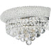 Empire Polished Chrome Clear Crystal 2 Light Wall Sconce - Wall Sconces