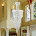 Empire Polished Chrome Clear Crystal 22 Light Chandelier - Chandeliers