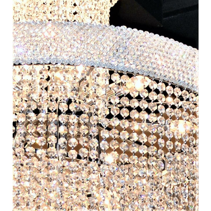 Empire Polished Chrome Clear Crystal 22 Light Chandelier - Chandeliers