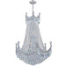 Empire Polished Chrome Clear Crystal 24 Light Chandelier - Chandeliers