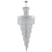 Empire Polished Chrome Clear Crystal 28 Light Chandelier - Chandeliers