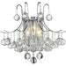 Empire Polished Chrome Clear Crystal 3 Light Wall Sconce - Wall Sconces