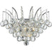 Empire Polished Chrome Clear Crystal 3 Light Wall Sconce - Wall Sconces