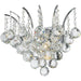 Empire Polished Chrome Clear Crystal 3 Light Wall Sconce - Wall Sconces