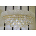 Empire Polished Chrome Clear Crystal 3 Light Wall Sconce - Wall Sconces
