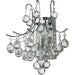 Empire Polished Chrome Clear Crystal 3 Light Wall Sconce - Wall Sconces