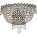 Empire Polished Chrome Clear Crystal 3 Light Wall Sconce - Wall Sconces