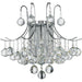 Empire Polished Chrome Clear Crystal 3 Light Wall Sconce - Wall Sconces