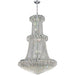 Empire Polished Chrome Clear Crystal 32 Light Chandelier - Chandeliers
