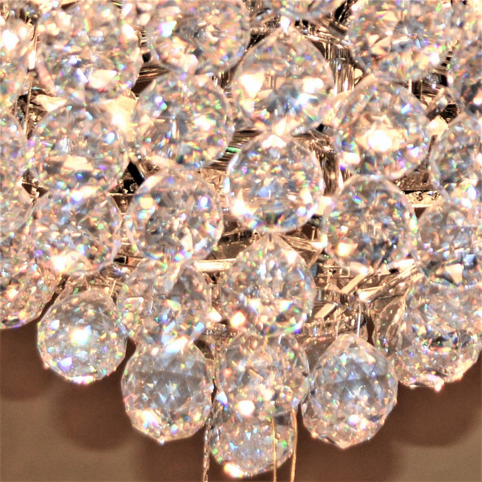 Empire Polished Chrome Clear Crystal 32 Light Chandelier - Chandeliers