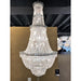 Empire Polished Chrome Clear Crystal 34 Light Chandelier - Chandeliers