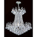 Empire Polished Chrome Clear Crystal 4 Light Chandelier - Chandeliers