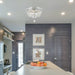 Empire Polished Chrome Clear Crystal 4 Light Flushmount - Flushmounts