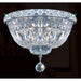 Empire Polished Chrome Clear Crystal 4 Light Flushmount - Flushmounts