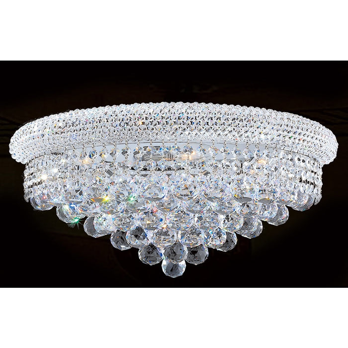 Empire Polished Chrome Clear Crystal 4 Light Wall Sconce - Wall Sconces