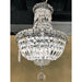 Empire Polished Chrome Clear Crystal 6 Light Chandelier - Chandeliers