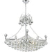 Empire Polished Chrome Clear Crystal 6 Light Chandelier - Chandeliers