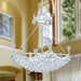 Empire Polished Chrome Clear Crystal 6 Light Chandelier - Chandeliers