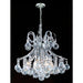 Empire Polished Chrome Clear Crystal 6 Light Chandelier - Chandeliers