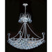 Empire Polished Chrome Clear Crystal 6 Light Chandelier - Chandeliers