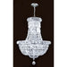 Empire Polished Chrome Clear Crystal 6 Light Chandelier - Chandeliers